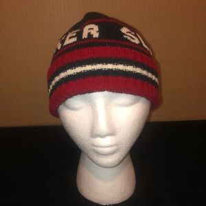 Winter Beanie with wording “Slacker”